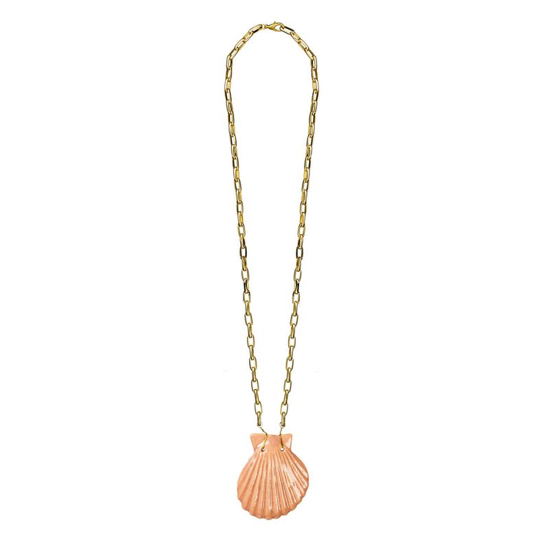 Corrente-Concha-Ceramica-Rosa
